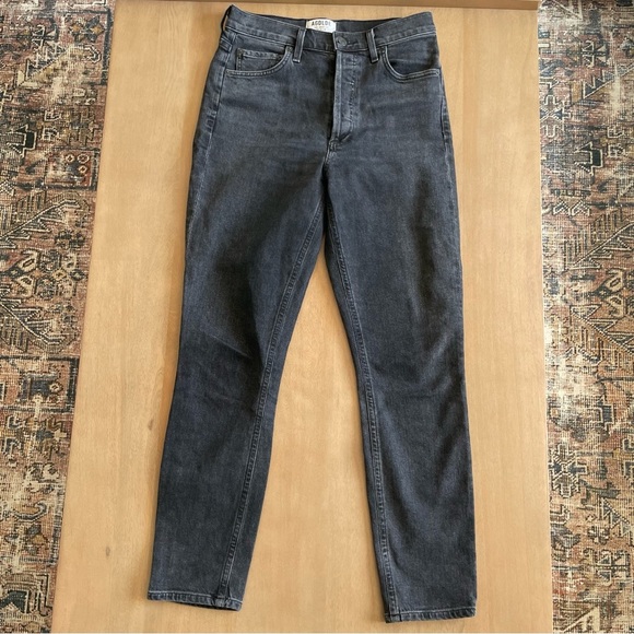 Women's AGOLDE Black Nico Jeans - Picture 2 of 11